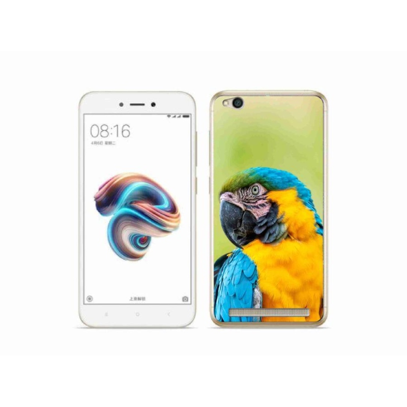 Gél tok mmCase a Xiaomi Redmi 5A számára - papagáj ara 2