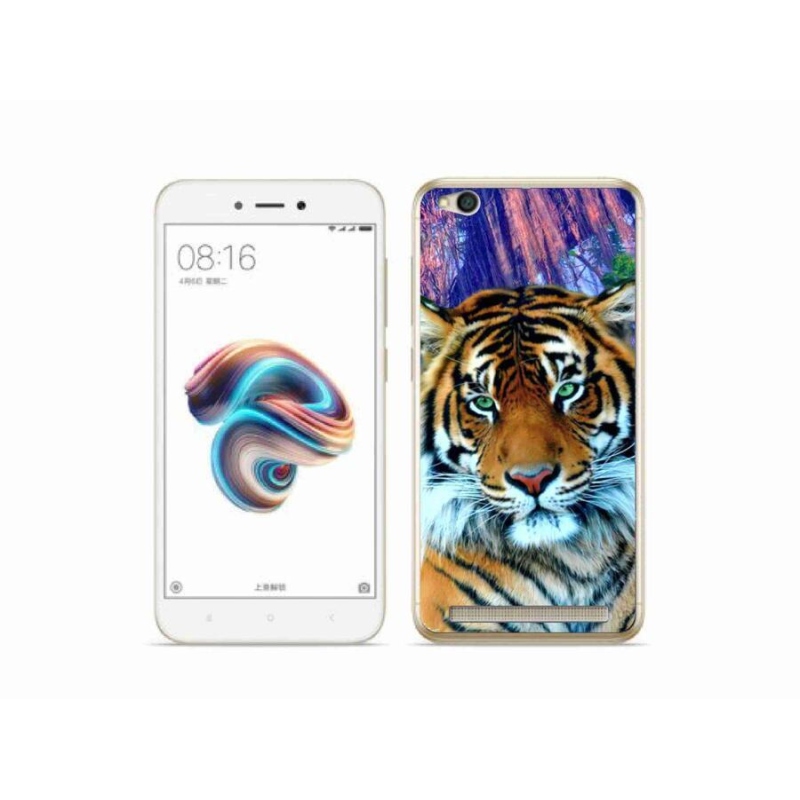 Gél tok mmCase a Xiaomi Redmi 5A számára - tigris