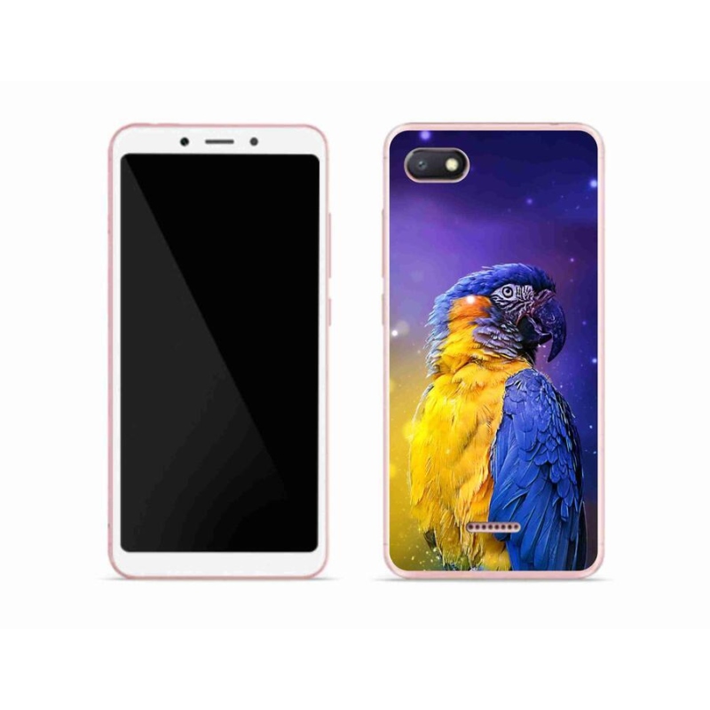 Gél tok mmCase a Xiaomi Redmi 6A számára - papagáj ara 1
