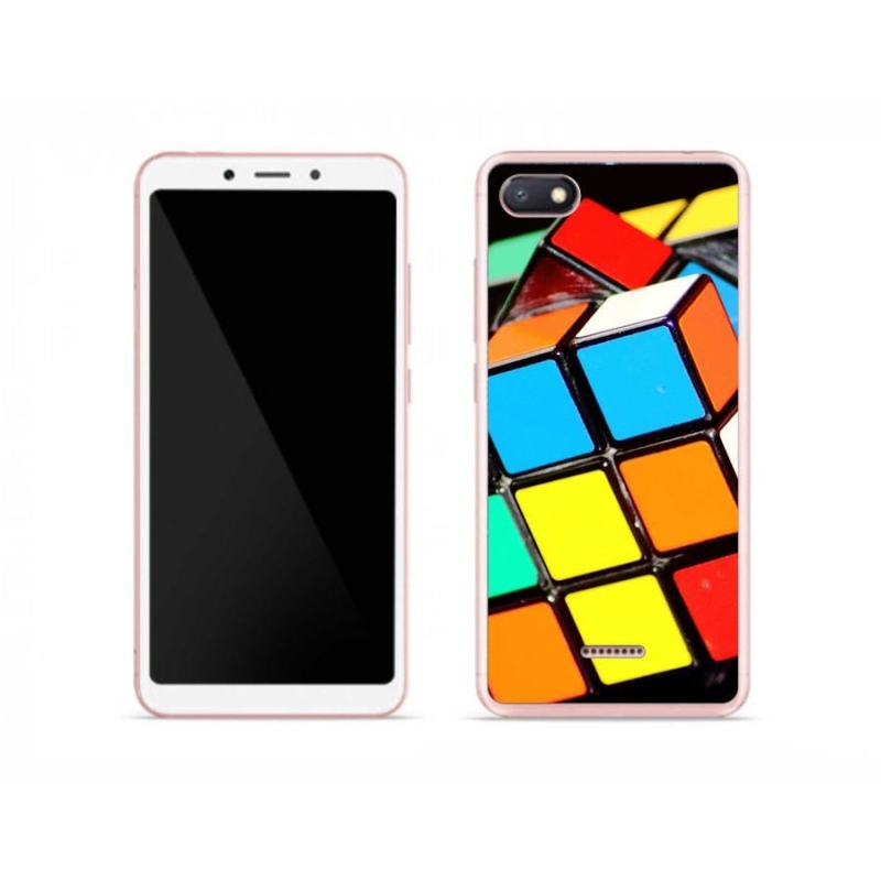 Gél tok mmCase a Xiaomi Redmi 6A számára - Rubik-kocka