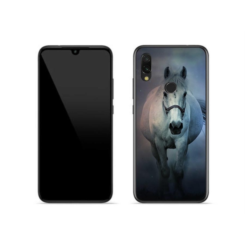 Gél tok mmCase a Xiaomi Redmi 7-hez - futó fehér ló