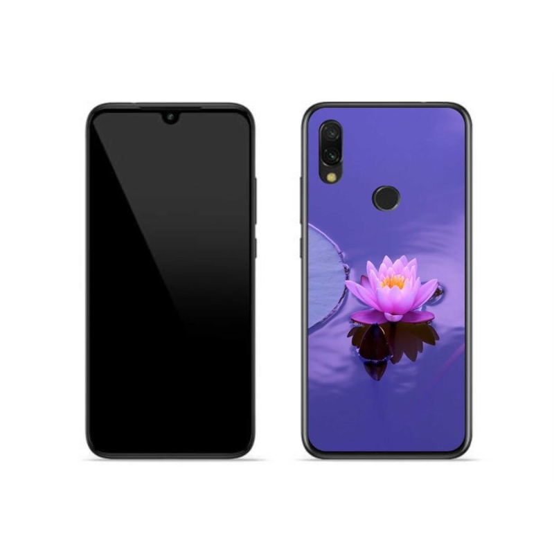 Gél tok mmCase a Xiaomi Redmi 7-hez - virág a felületen