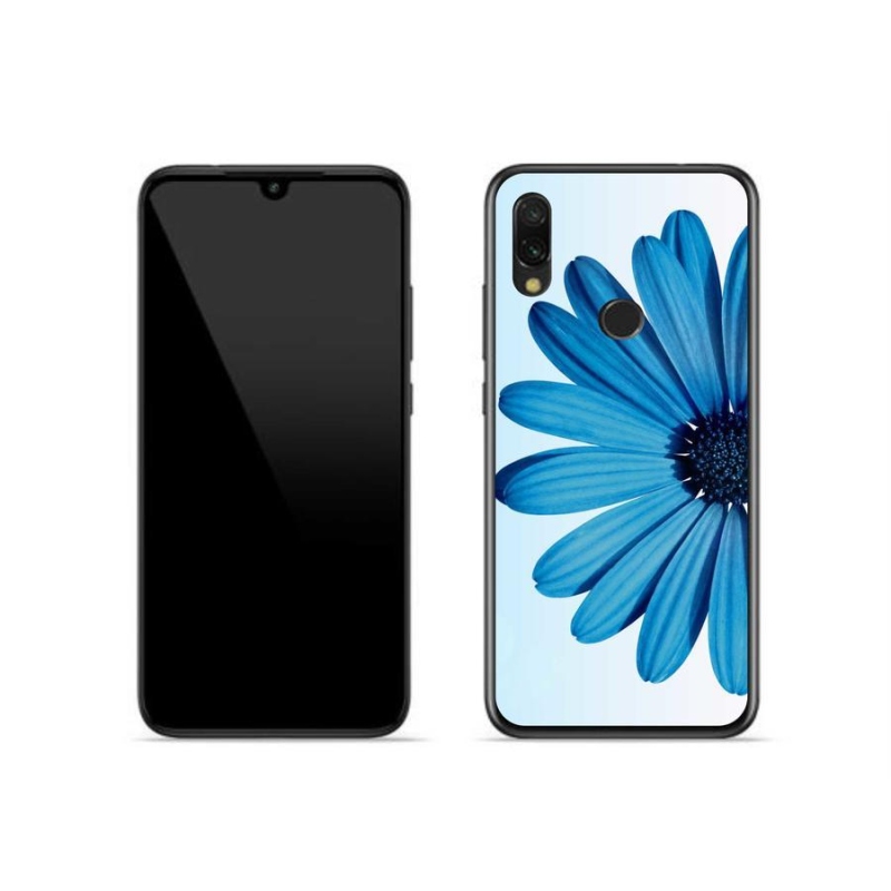 Gél tok mmCase a Xiaomi Redmi 7-hez - kék százszorszép
