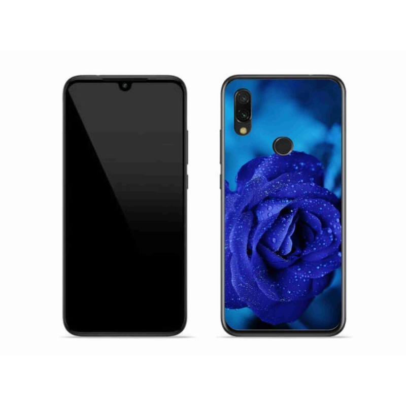 Gél tok mmCase a Xiaomi Redmi 7-hez - kék rózsa