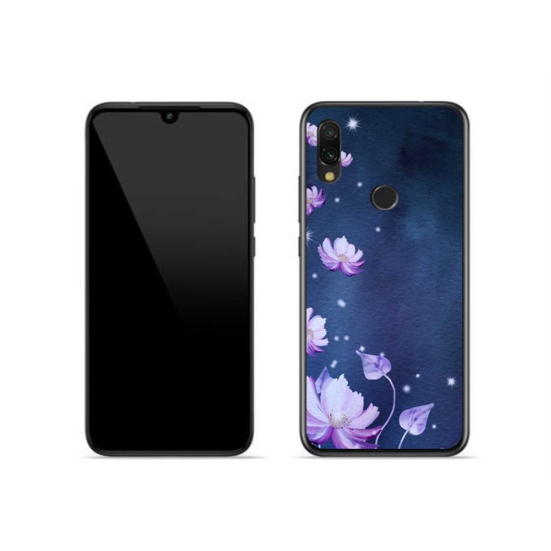 Gél tok mmCase a Xiaomi Redmi 7-hez - hulló virágok