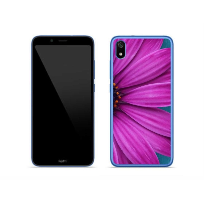 Gél tok mmCase a Xiaomi Redmi 7A számára - lila százszorszép