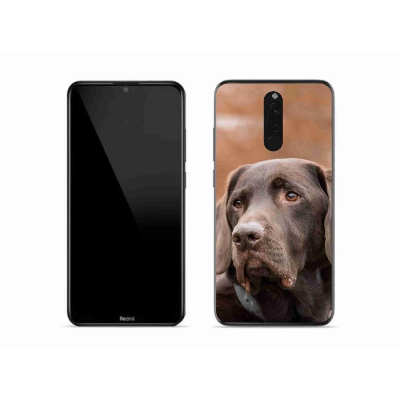 Gél tok mmCase a Xiaomi Redmi 8-hoz - barna labrador