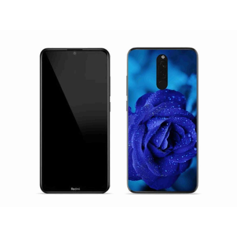 Gél tok mmCase a Xiaomi Redmi 8-hoz - kék rózsa