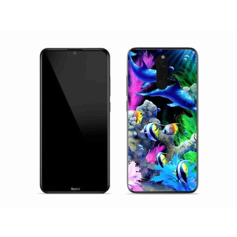 Gél tok mmCase a Xiaomi Redmi 8-hoz - Tengeri világ