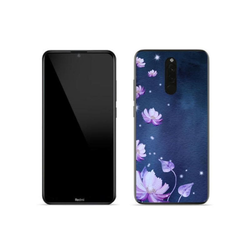 Gél tok mmCase a Xiaomi Redmi 8-hoz - hulló virágok