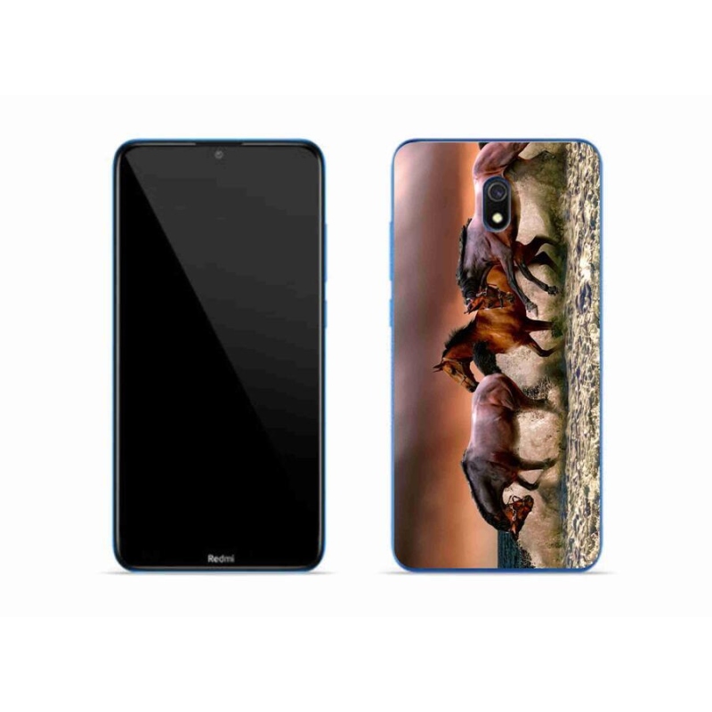 Gél tok mmCase a Xiaomi Redmi 8A számára - lovak 1