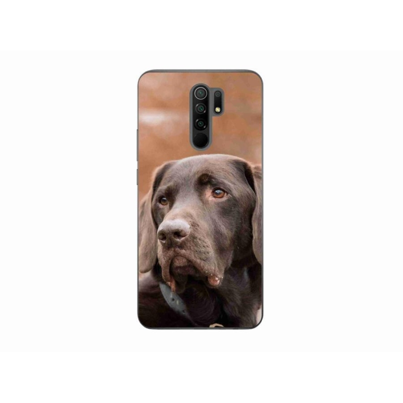 Gél tok mmCase a Xiaomi Redmi 9-hez - barna labrador