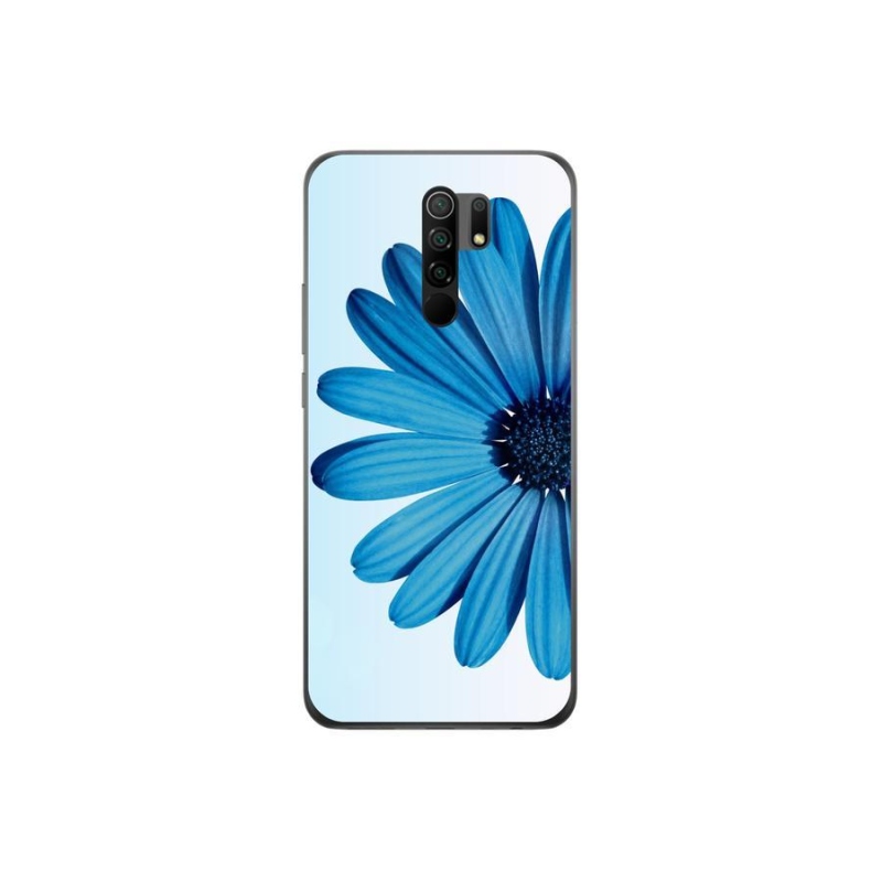 Gél tok mmCase a Xiaomi Redmi 9-hez - kék százszorszép