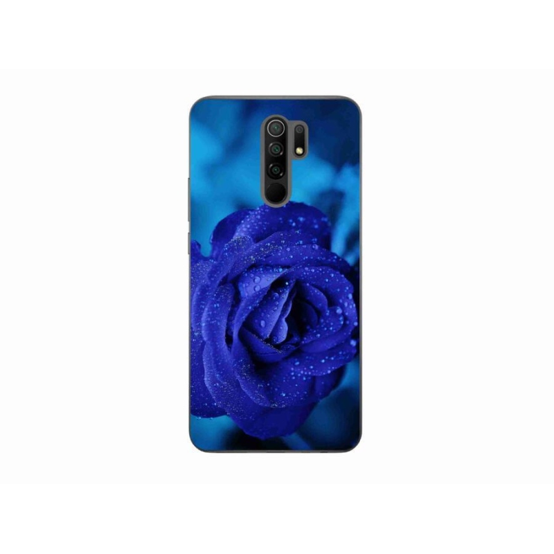 Gél tok mmCase a Xiaomi Redmi 9-hez - kék rózsa