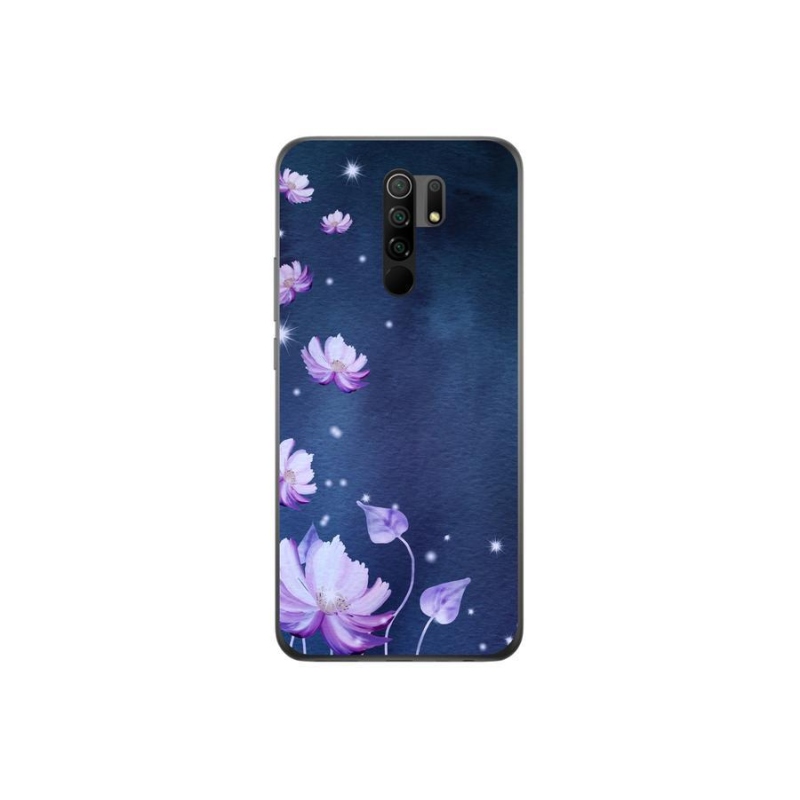 Gél tok mmCase a Xiaomi Redmi 9-hez - hulló virágok