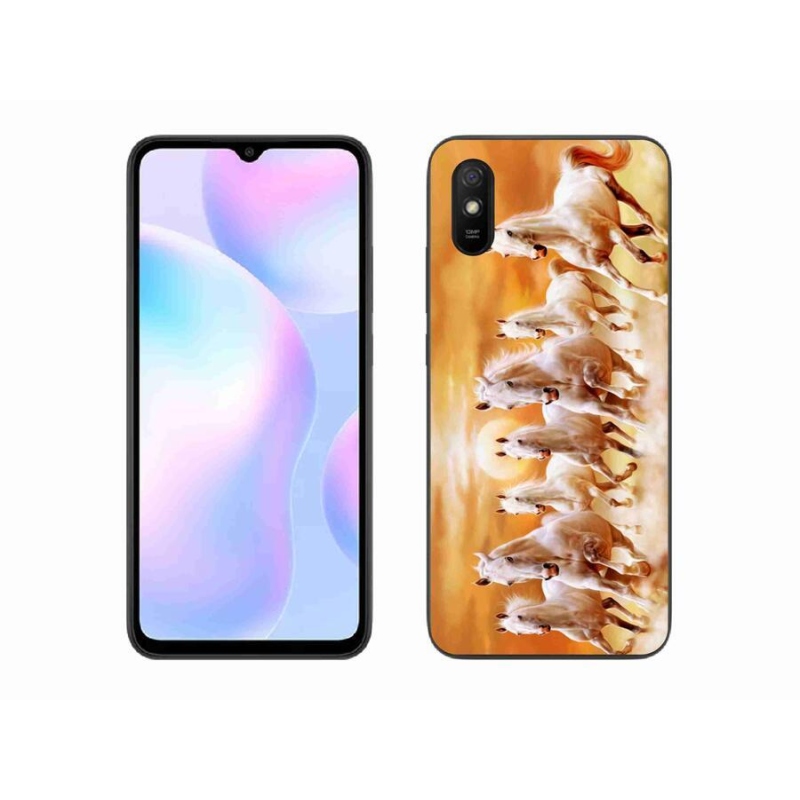 Gél tok mmCase a Xiaomi Redmi 9A számára - lovak 2