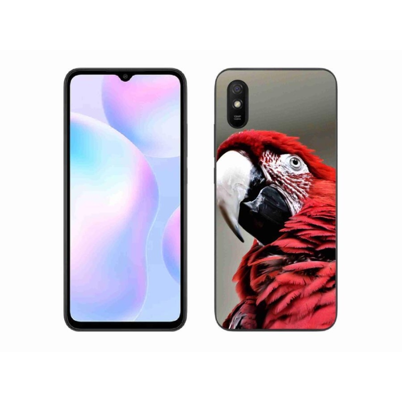 Gél tok mmCase a Xiaomi Redmi 9A számára - papagáj ara piros