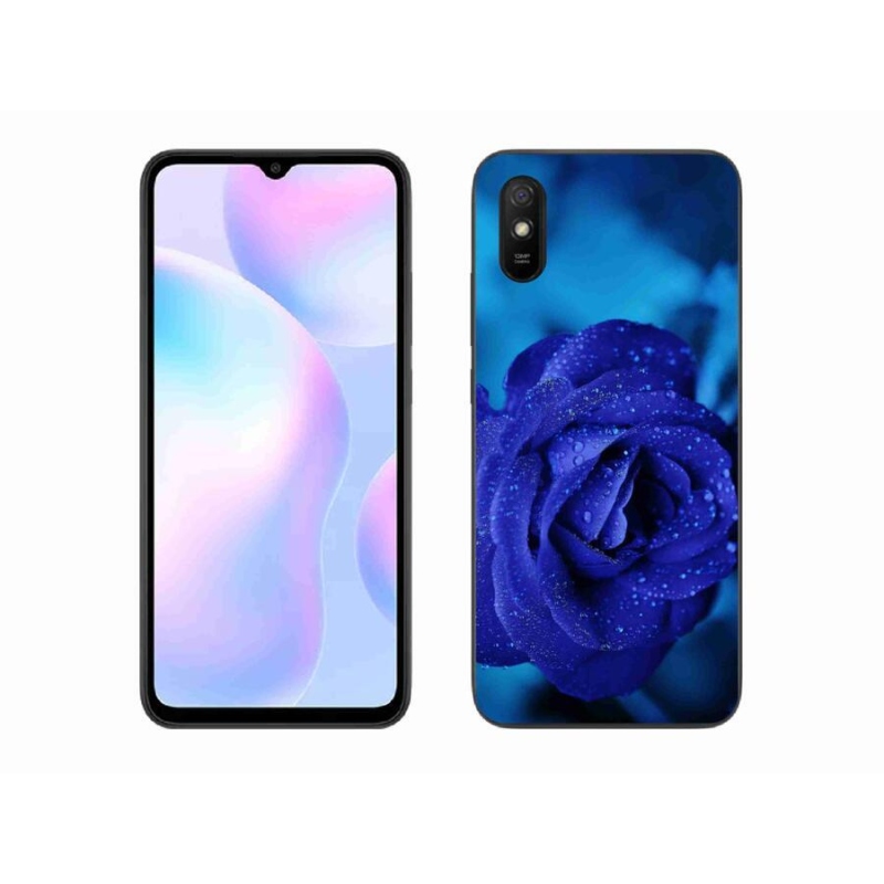 Gél tok mmCase a Xiaomi Redmi 9AT-hoz - kék rózsa