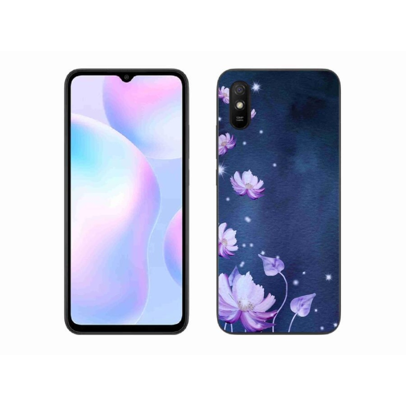 Gél tok mmCase a Xiaomi Redmi 9AT számára - hulló virágok