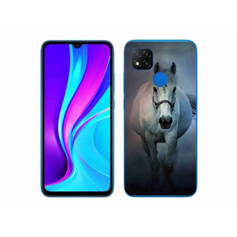 Gél tok mmCase a Xiaomi Redmi 9C-hez - futó fehér ló