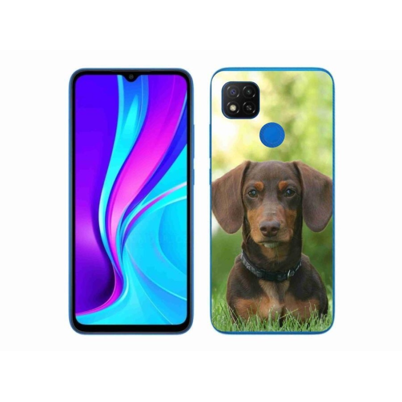 Zselés tok mmCase a Xiaomi Redmi 9C-hez - barna tacskó