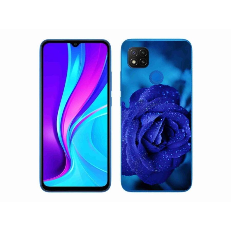 Gél tok mmCase a Xiaomi Redmi 9C-hez - kék rózsa