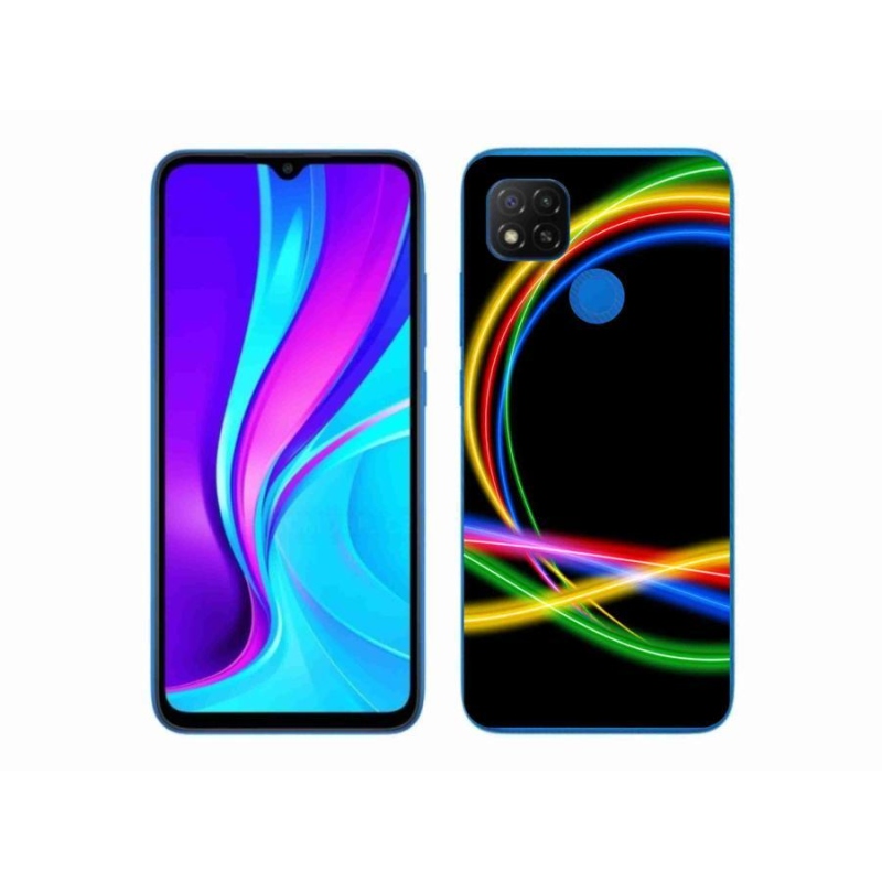 Gél tok mmCase a Xiaomi Redmi 9C számára - neon körök
