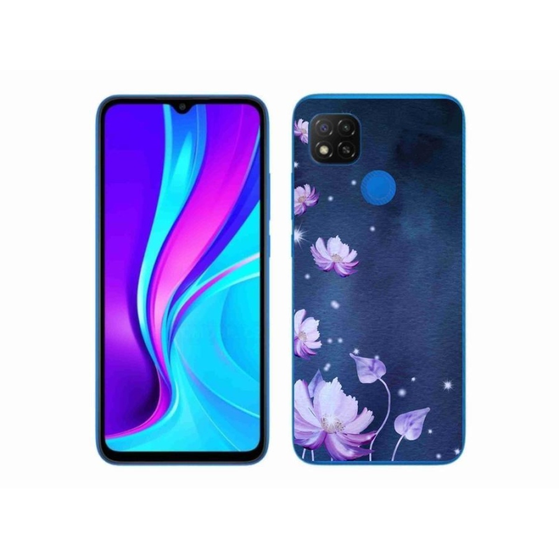 Gél tok mmCase a Xiaomi Redmi 9C-hez - hulló virágok