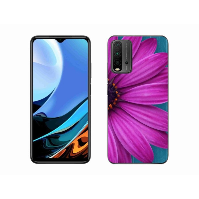 Gél tok mmCase a Xiaomi Redmi 9T-hez - lila százszorszép