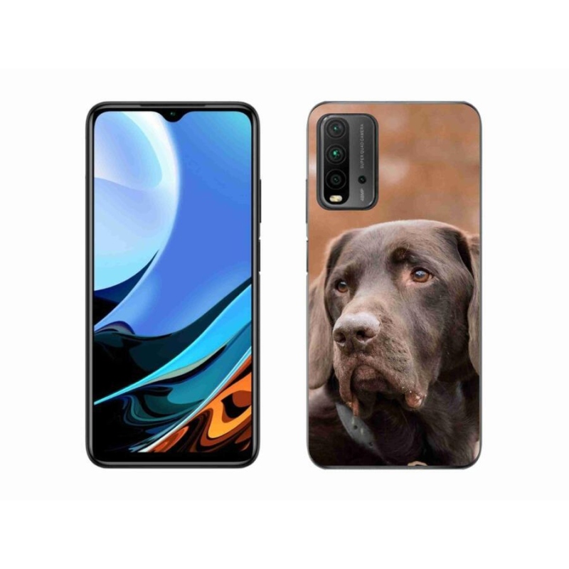 Gél tok mmCase a Xiaomi Redmi 9T-hez - barna labrador