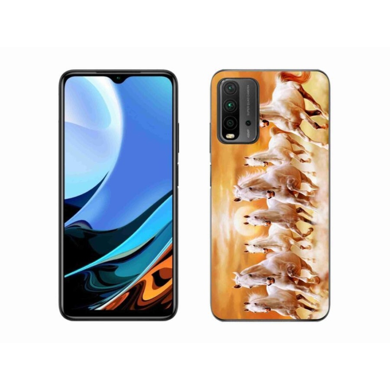 Gél tok mmCase a Xiaomi Redmi 9T számára - lovak 2