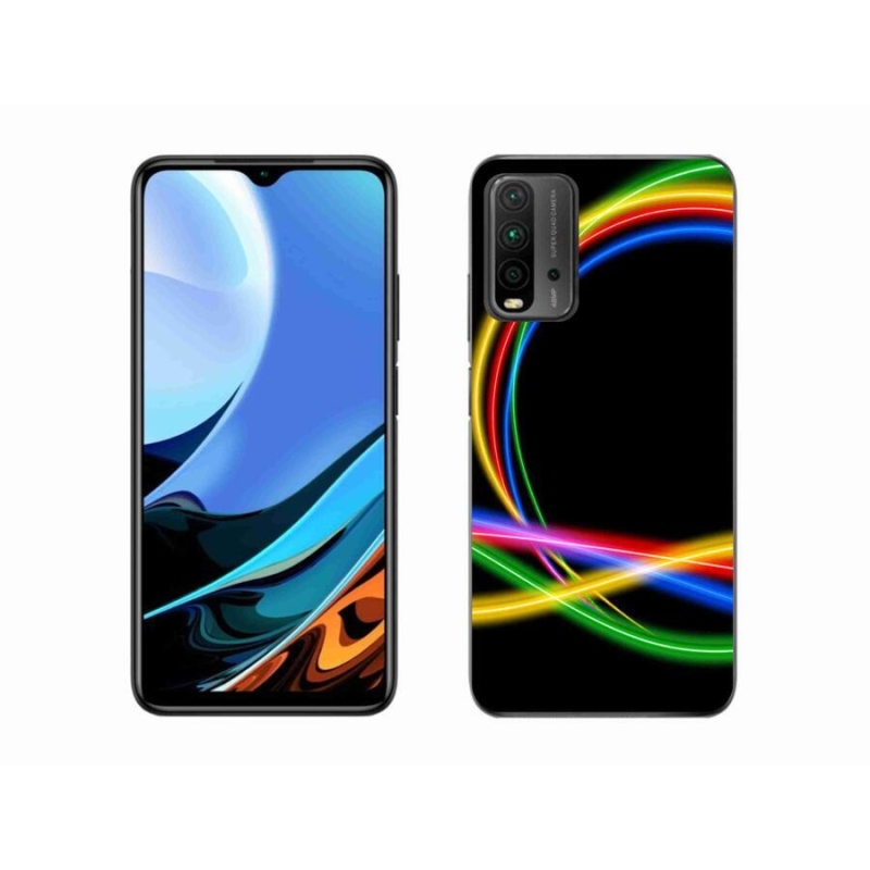 Gél tok mmCase a Xiaomi Redmi 9T számára - neon körök