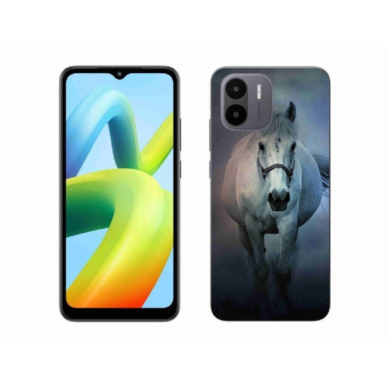 Gél tok mmCase a Xiaomi Redmi A1/Redmi A2-hez - futó fehér ló