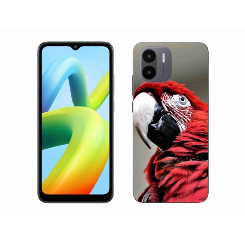Gél tok mmCase a Xiaomi Redmi A1/Redmi A2 készülékhez - papagáj ara piros