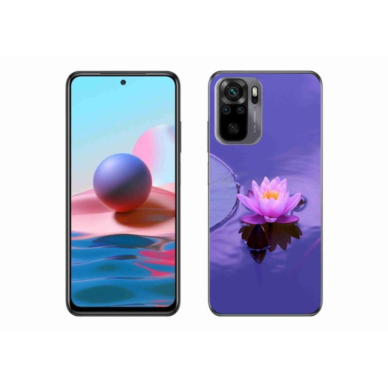 Gél tok mmCase a Xiaomi Redmi Note 10 4G-hez - virág a vízen