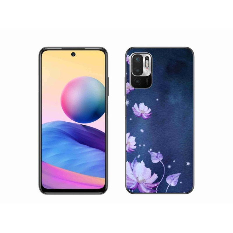 Gél tok mmCase a Xiaomi Redmi Note 10 5G-hez - virághullás