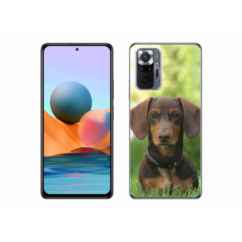 Gél tok mmCase a Xiaomi Redmi Note 10 Pro készülékhez - barna tacskó