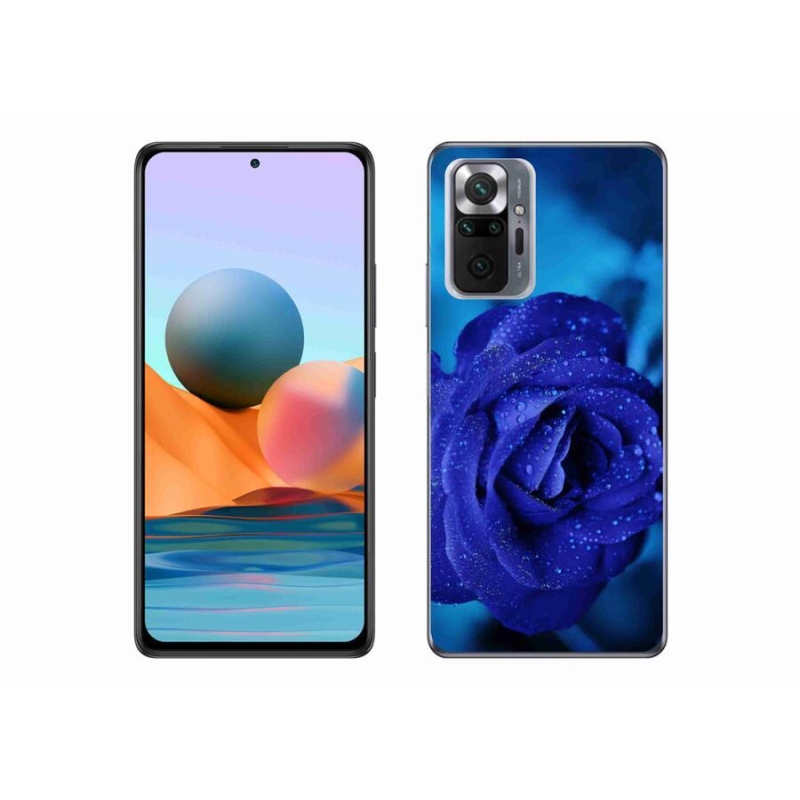Gél tok mmCase a Xiaomi Redmi Note 10 Pro készülékhez - kék rózsa