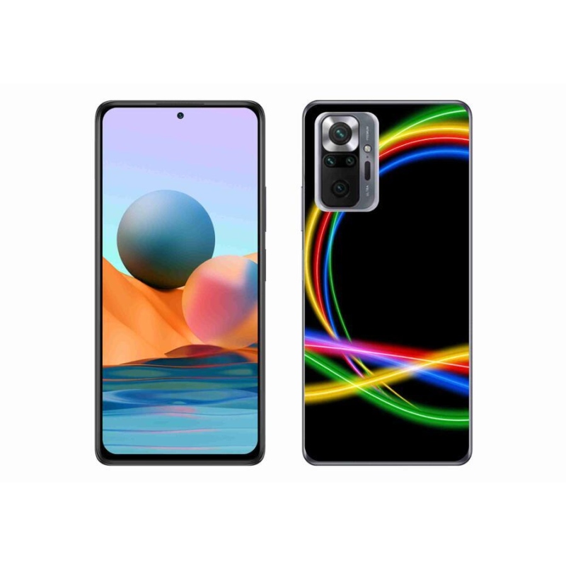 Gél tok mmCase a Xiaomi Redmi Note 10 Pro számára - neon körök