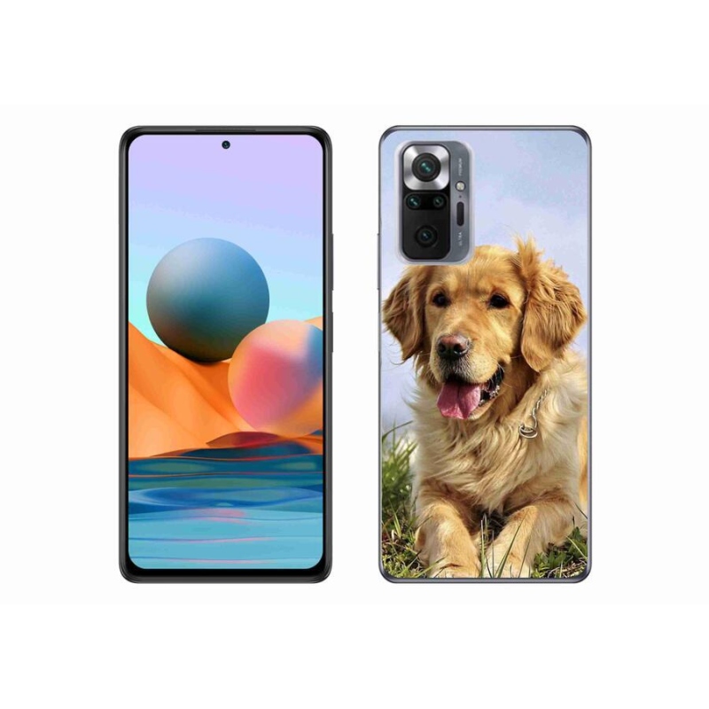 Gél tok mmCase a Xiaomi Redmi Note 10 Pro készülékhez - arany retriever