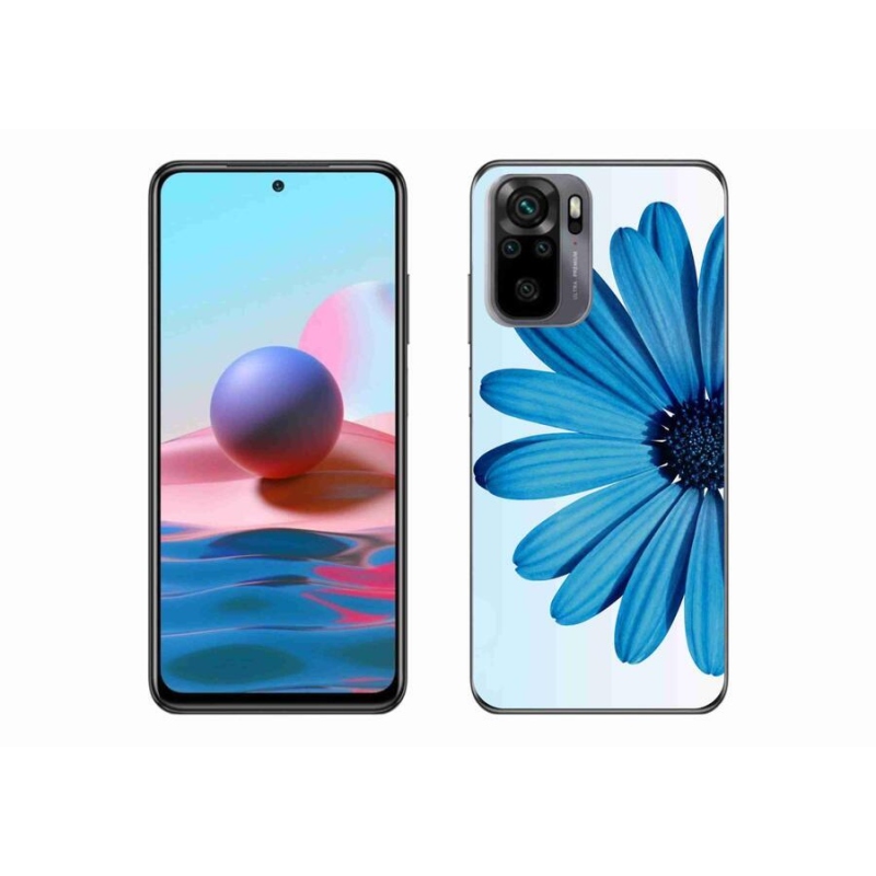 Gél tok mmCase a Xiaomi Redmi Note 10S-hez - kék százszorszép