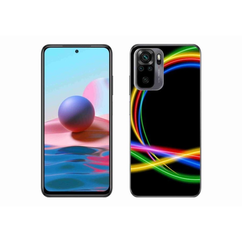 Gél tok mmCase a Xiaomi Redmi Note 10S számára - neon körök