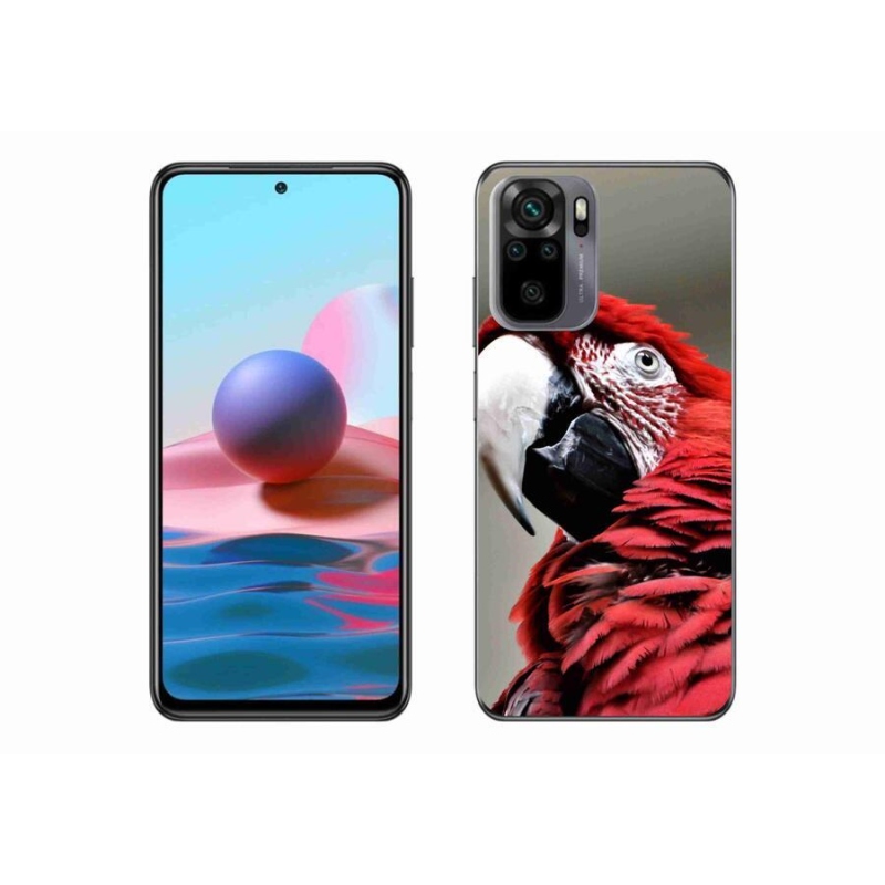 Gél tok mmCase a Xiaomi Redmi Note 10S-hez - papagáj ara piros