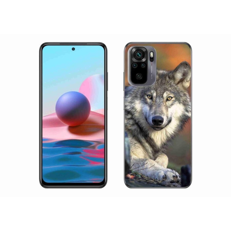 Gél tok mmCase a Xiaomi Redmi Note 10S számára - farkas