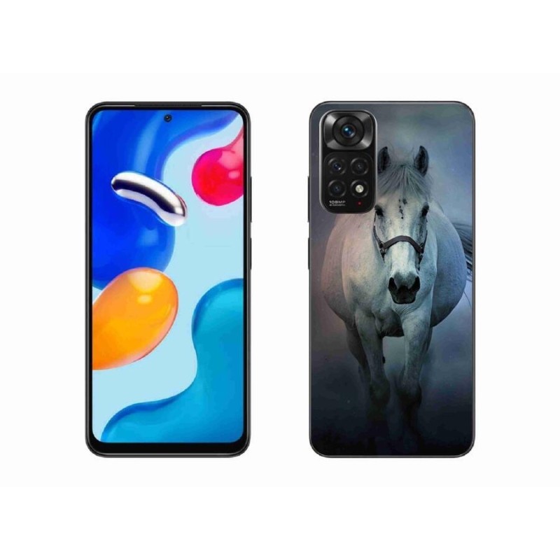 Gél tok mmCase a Xiaomi Redmi Note 11 4G-hez - futó fehér ló