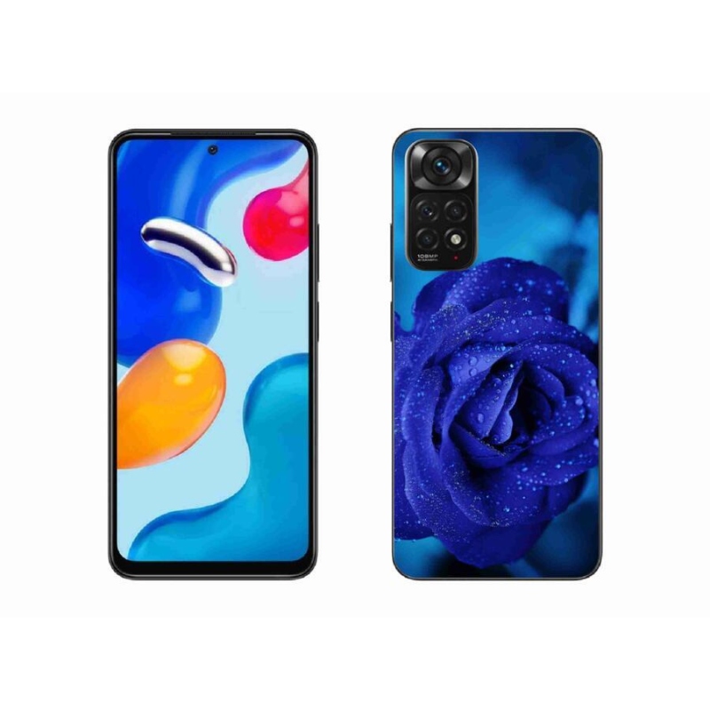 Gél tok mmCase a Xiaomi Redmi Note 11 4G-hez - kék rózsa
