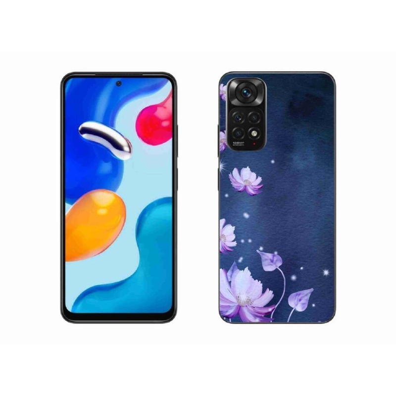 Gél tok mmCase a Xiaomi Redmi Note 11 4G-hez - virághullás