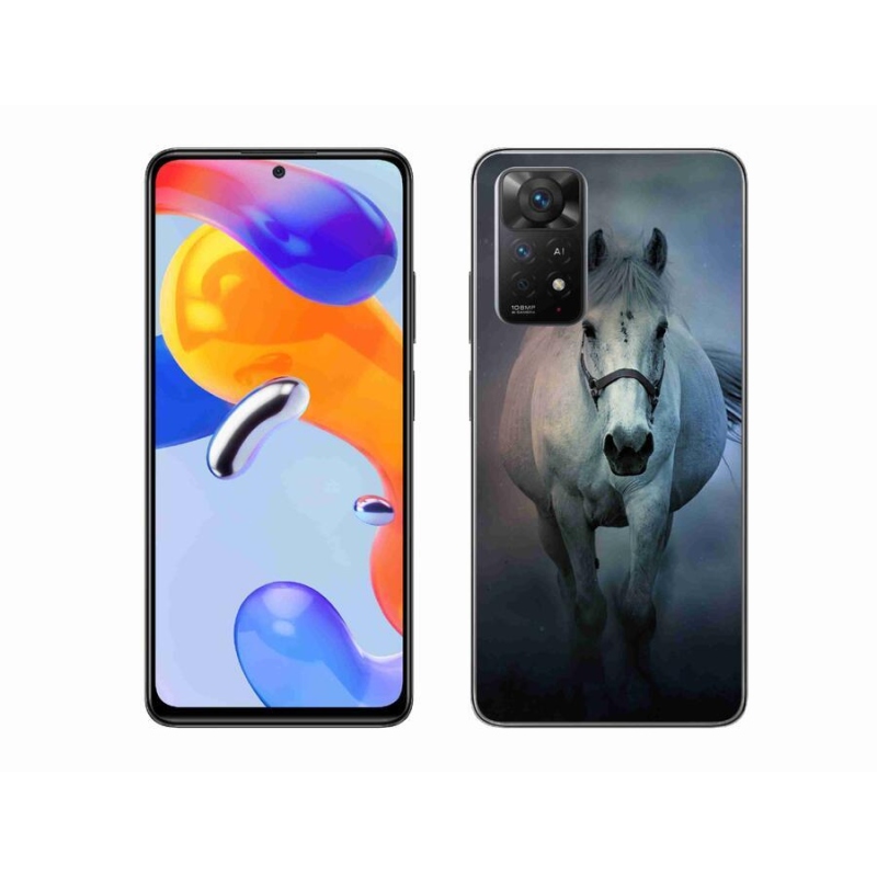 Gél tok mmCase a Xiaomi Redmi Note 11 Pro 4G/5G - futó fehér lóhoz