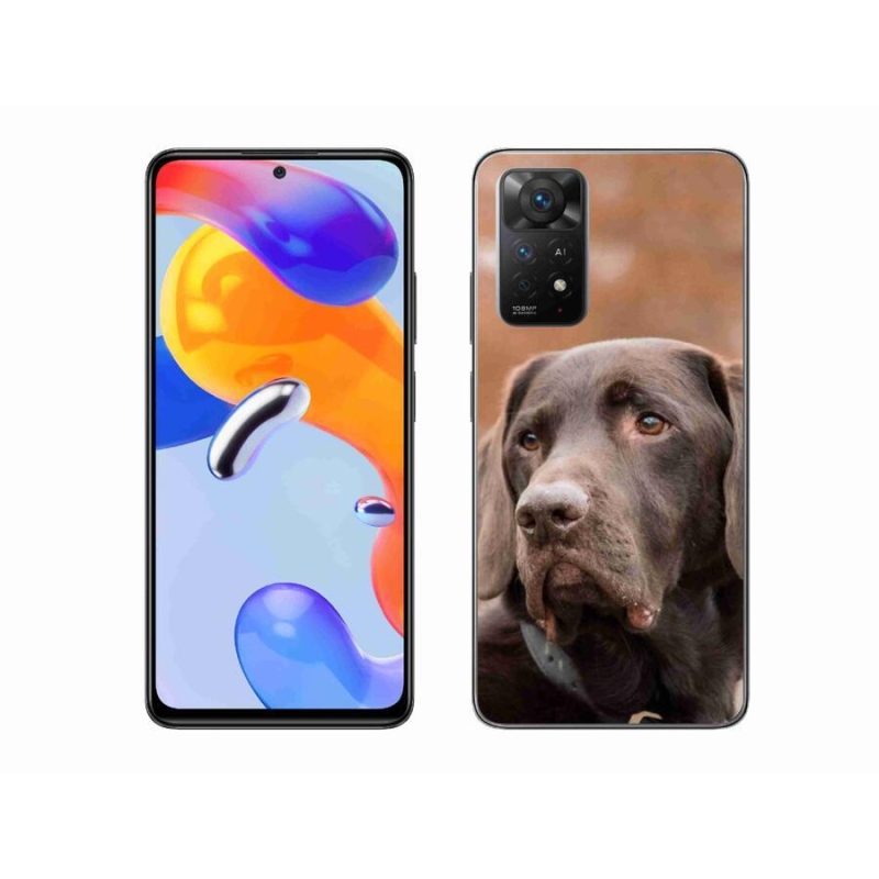 Gél tok mmCase a Xiaomi Redmi Note 11 Pro 4G/5G-hez - barna labrador