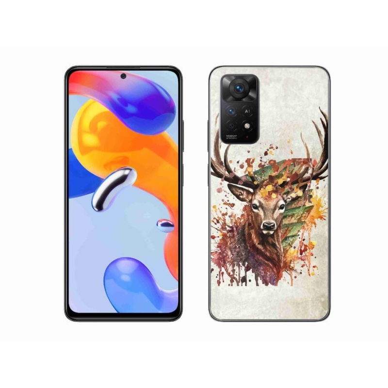 Gél tok mmCase a Xiaomi Redmi Note 11 Pro 4G/5G-hez - szarvas 1